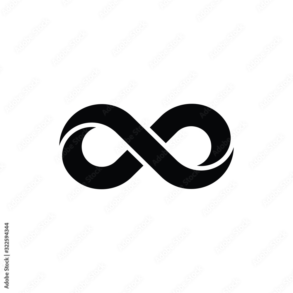 infinity outline icon. linear style sign for mobile concept and web design. Touching finger simple line vector icon. Symbol  logo illustration. Pixel perfect vector graphics - obrazy, fototapety, plakaty 
