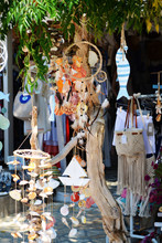 Shop With Dream Catchers And A Lot Of Stuffs In Greek Town Sivota.
