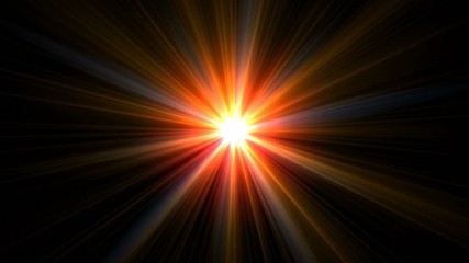 Wall Mural - star light explosion optical flares background