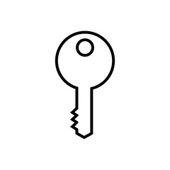 Wall Mural - key house door isolated icon