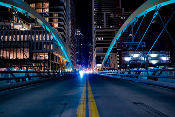 The skyline in the city of Austin, Texas. 