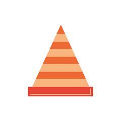 Wall Mural - traffic cone signal isolated icon