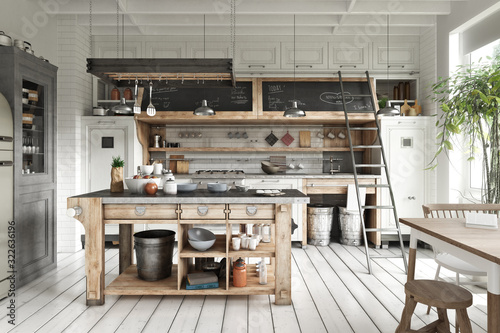 Dekoracja na wymiar  skandynawska-kuchnia-w-nowoczesnym-stylu-z-czescia-jadalna-i-prostymi-rustykalnymi-akcentami-drewna