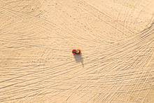 Aerial View Of A Quad Bike On The Sand, Taiba, S„o GonÁalo Do Amarante, Cear·, Brazil