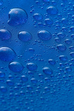 Abstract Blue Bubbles