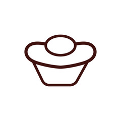 Sticker - sweet cupcake pastry bakery icon