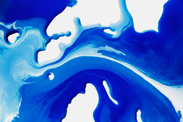 Poster - blue paint splash isolated on white background