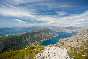 Poster - Kotor, Montenegro. Seen from above	