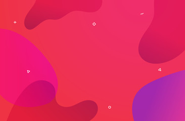 Fototapete - Abstract gradient curves flat design vector background