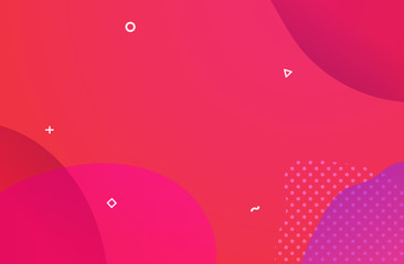 Fototapete - Abstract curves gradient flat design vector background