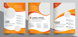 Fototapeta  - Brochure design, cover modern layout, annual report, poster, flyer in A4	