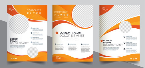 Brochure design, cover modern layout, annual report, poster, flyer in A4	