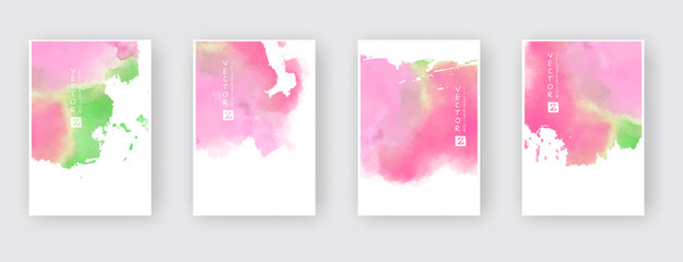 Poster - Watercolor design banners
