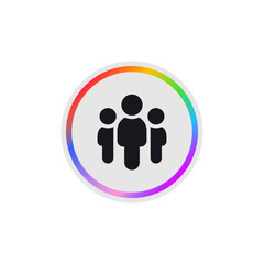 Sticker - Teamwork -  Modern App Button