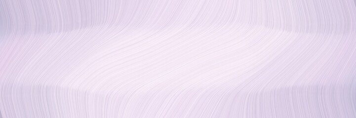 Poster - dynamic horizontal header with lavender, thistle and ghost white colors. fluid curved lines with dynamic flowing waves and curves