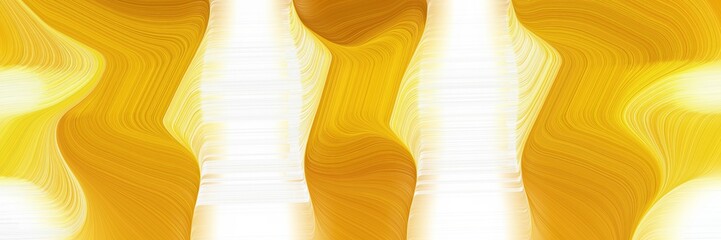 Poster - dynamic banner design with beige, golden rod and khaki colors. fluid curved lines with dynamic flowing waves and curves