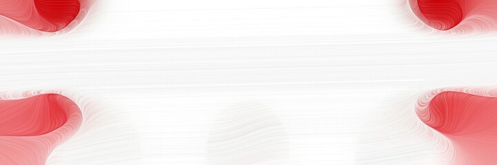 Poster - flowing designed horizontal header with white smoke, indian red and dark salmon colors. fluid curved flowing waves and curves