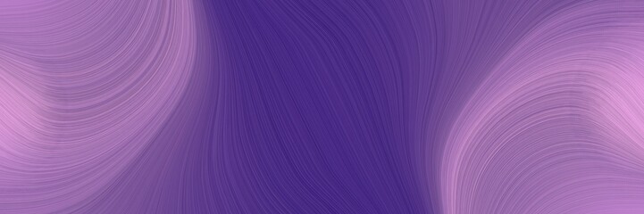 Poster - flowing banner with antique fuchsia, pastel violet and dark slate blue colors. fluid curved flowing waves and curves