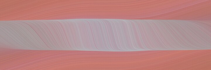 Poster - decorative designed horizontal header with rosy brown, pastel purple and dark gray colors. fluid curved flowing waves and curves