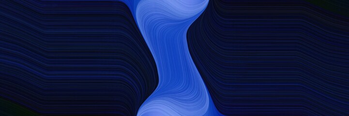 Poster - surreal header design with royal blue, very dark pink and midnight blue colors. fluid curved lines with dynamic flowing waves and curves