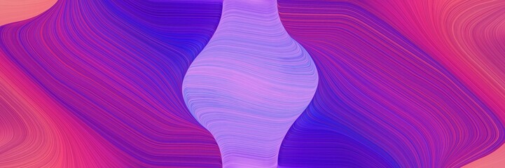 Poster - colorful header design with medium violet red, light pastel purple and medium blue colors. fluid curved lines with dynamic flowing waves and curves