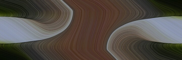 Poster - moving header with dark slate gray, light slate gray and old mauve colors. fluid curved flowing waves and curves