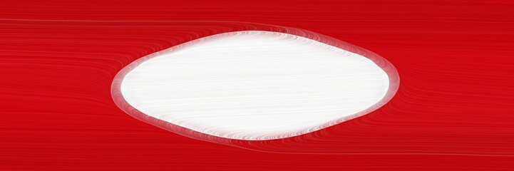 Poster - surreal designed horizontal header with linen, strong red and indian red colors. fluid curved flowing waves and curves
