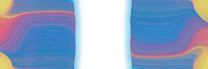 Poster - flowing horizontal header with steel blue, tan and light slate gray colors. fluid curved flowing waves and curves