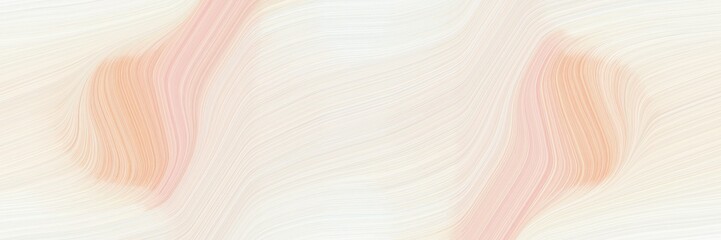 Aufkleber - colorful horizontal banner with linen, burly wood and baby pink colors. fluid curved lines with dynamic flowing waves and curves