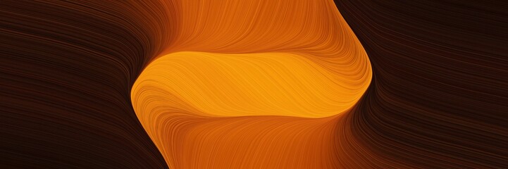 Poster - dynamic designed horizontal header with very dark red, coffee and chocolate colors. fluid curved lines with dynamic flowing waves and curves