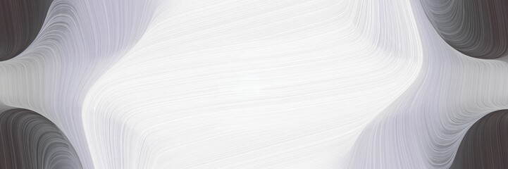 Poster - artistic designed horizontal header with lavender, dark slate gray and dark gray colors. fluid curved flowing waves and curves