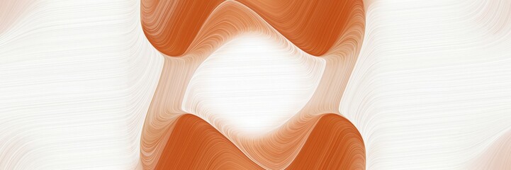 Poster - dynamic banner design with coffee, linen and burly wood colors. fluid curved flowing waves and curves