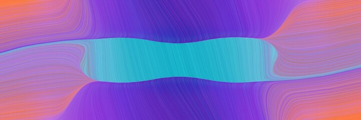 Poster - modern banner design with moderate violet, medium purple and light sea green colors. fluid curved flowing waves and curves