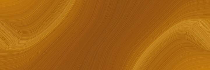 Poster - surreal banner design with sienna, brown and bronze colors. fluid curved lines with dynamic flowing waves and curves