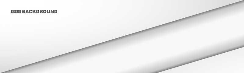 Wall Mural - Simple Abstract White Background Template with Flat Design Shadow