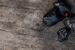 © wisoot - Many black garbage bags that are tied up On the sidewalk, roughly the footpath, viewed from the top view