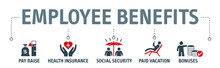Employee Benefits Icon Concept On White Background