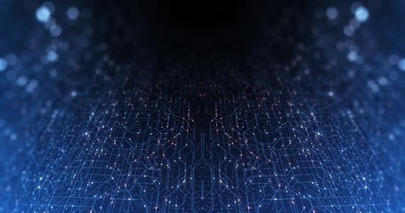 Poster - abstract circuit board. electronic computer hardware technology. motherboard digital chip. matrix pa