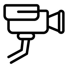 Poster - Security camera icon. Outline security camera vector icon for web design isolated on white background