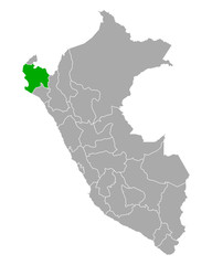  Karte von Piura in Peru
