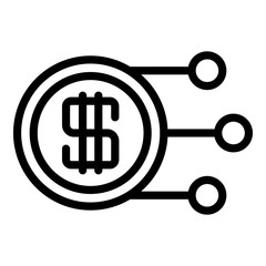 Poster - Tax regulation icon. Outline tax regulation vector icon for web design isolated on white background