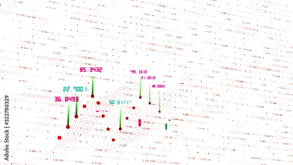 Bar graph and table of cryptocurrency stock exchange market indices ...