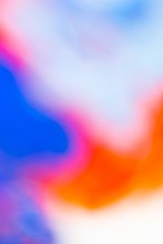 Vertical Abstract Illustration Of Soft Smooth Blurred Orange, Blue And White Background Colors