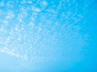 Wall Mural - Vintage abstract summer background, Ocean blue color of sky and white cloud