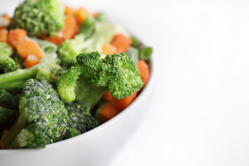 Wall Mural - Frozen vegetables in bowl