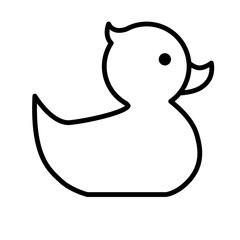 Rubber Duck icon vector