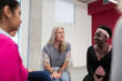 © Sam Edwards/Caia Image - Women talking in support group circle