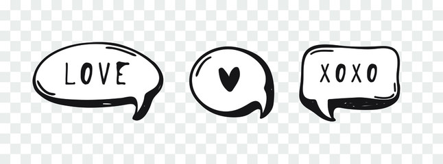 Poster - Hand drawn speech bubble explosion. Pop art design object. Comic book doodle element for dialog. Cartoon style vector collection