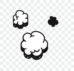 Poster - Hand drawn speech bubble explosion. Pop art design object. Comic book doodle element for dialog. Cartoon style vector collection