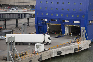 Sea ferry at the pier